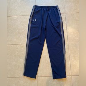 Under Armour All Season Gear Joggers size Large in Navy and Gray.